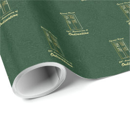 Priester 50 Jubiläum der Ordination Leder Look Geschenkpapier