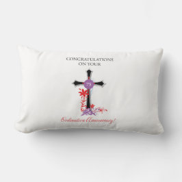 Priester 75. Ordination Jubiläum Schwarzes Kreuz Lendenkissen
