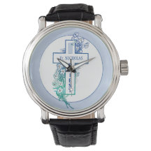 Priester Cross Blume Personalisiert