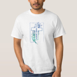 Priester Cross Blume Personalisiert T-Shirt