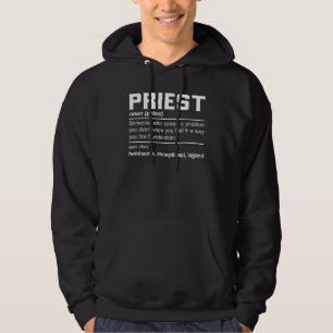 Priester Definition Kirchenmann Pastor Geistliche Hoodie
