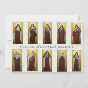 Priester der religiösen Karmelitengeburt Gebet Kat Karte