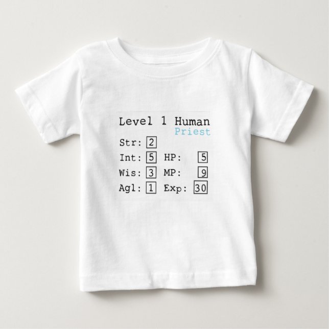 Priester des Niveau-eins Baby T-shirt (Vorderseite)