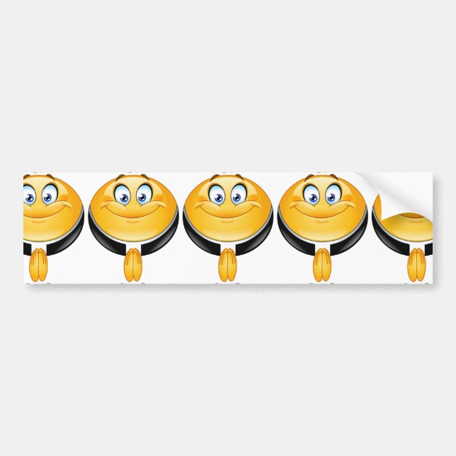 Priester Emoji Autoaufkleber (Vorne)