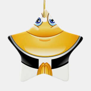 Priester Emoji Keramikornament