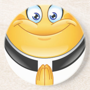 Priester-Emoji Sandstein Untersetzer