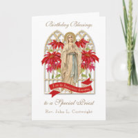 Priester Geburtstag Segen Feiern Jungfrau Mary