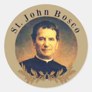 Priester Johannes Bosco Runder Aufkleber