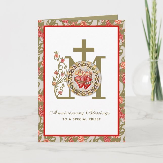 Priester-Jubiläumsverordnung Deacon Religious Karte (Vorderseite)