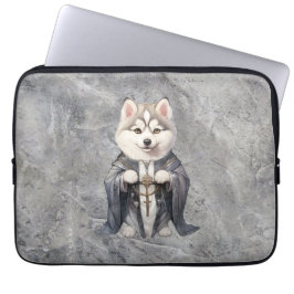 Priester King Siberian Husky Dog Laptopschutzhülle