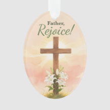 Priester Ostern Freue dich Kreuz und Lilien Religi