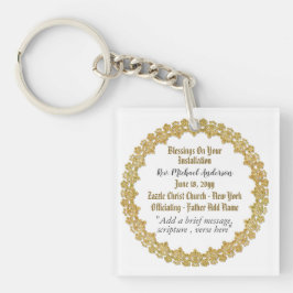 Priester Pastor Installation Schlüsselanhänger Per