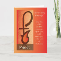 Priester Vatertag, Hirtenstab und Flamme