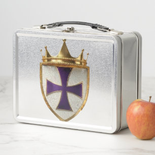 Priester-Wappen  Metall Brotdose