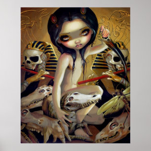 Priesterin des Nyarlathotep KUNST-DRUCKES Ägypten Poster