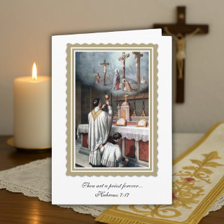 Priesterjubiläum Ordination Eleganter Priester Karte