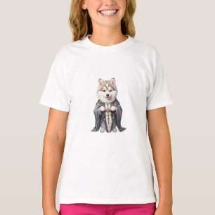 Priesterkönig Siberian Husky Hund T-Shirt