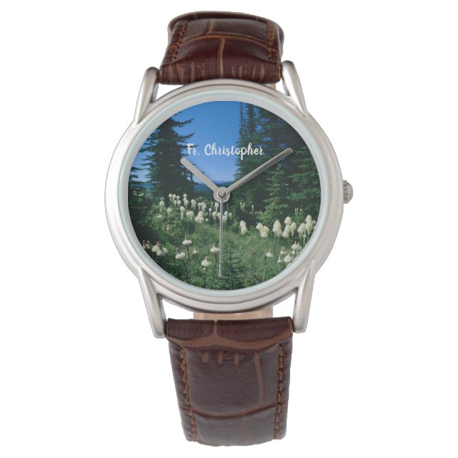 Priesterlandschaft Personalisiert Armbanduhr (Vorderseite)