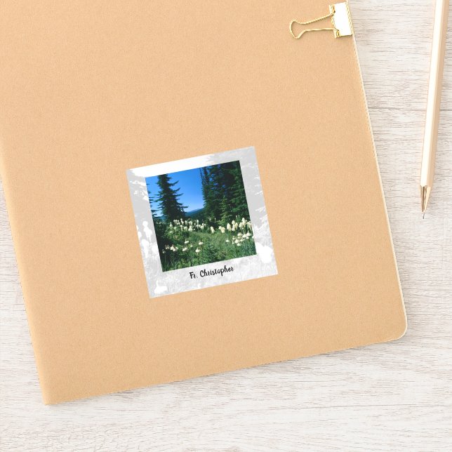 Priesterlandschaft Personalisiert Aufkleber (Notizbuch)