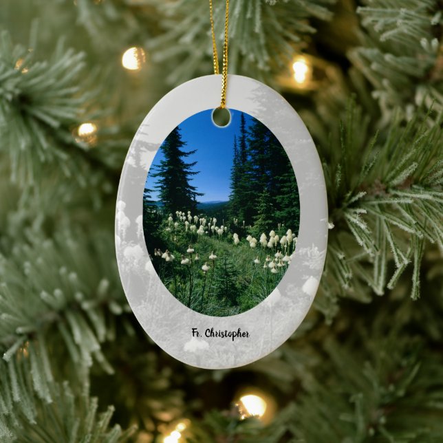 Priesterlandschaft Personalisiert Keramik Ornament (Baum)