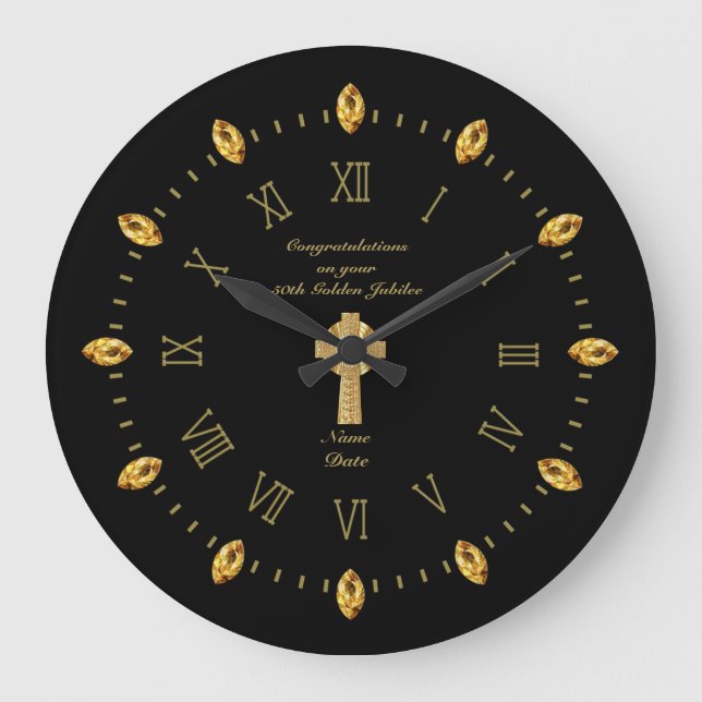 Priesterordination 50 Jahre Gedenken Große Wanduhr (Vorderseite)