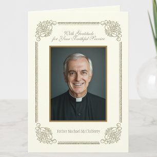 Priestertum Foto Gebet Schrift Religiös Karte