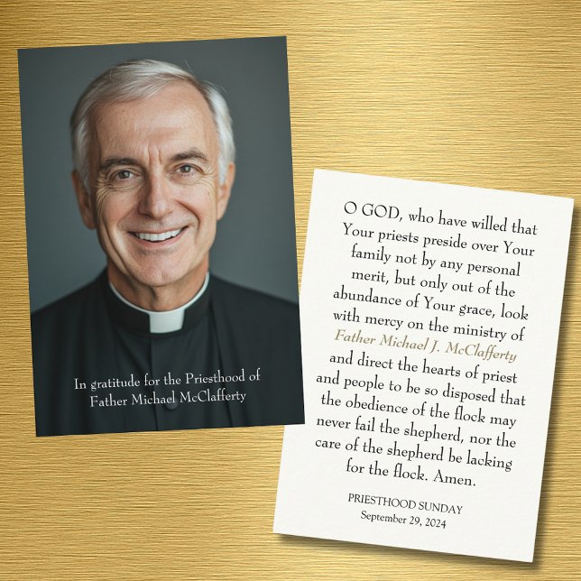 PRIESTHOOD SONNTAG PERSONALISIERT PRAYER CARDS PLATZKARTE (Von Creator hochgeladen)