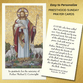 PRIESTHOOD SUNDAS CARTES DE PRIÈRE PERSONNALISÉES