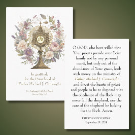 PRIESTHOOD SUNDAS CARTES DE PRIÈRE PERSONNALISÉES
