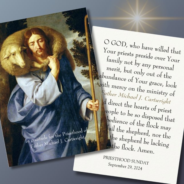 PRIESTHOOD SUNDAS CARTES DE PRIÈRE PERSONNALISÉES (Créateur téléchargé)