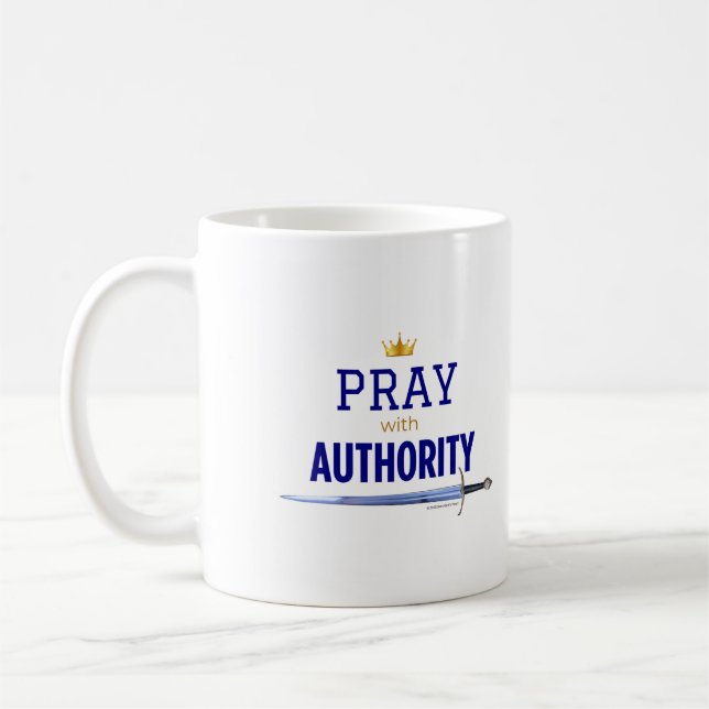 Priez avec l'Autorité Mug - Couronne et épée (Gauche)