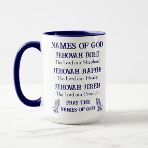 Priez les noms de Dieu, Mugs chrétiens de café