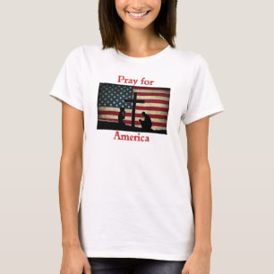 Priez pour le T-shirt américain