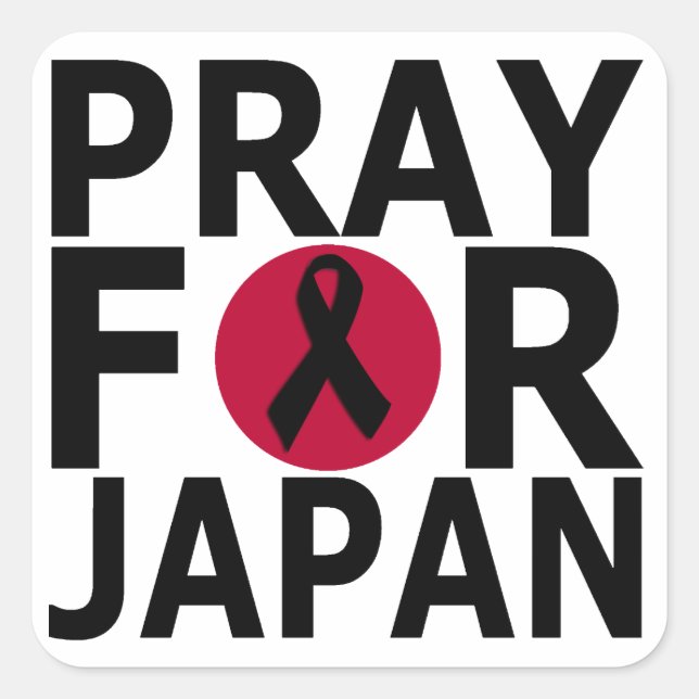 Priez pour les autocollants japonais (Devant)