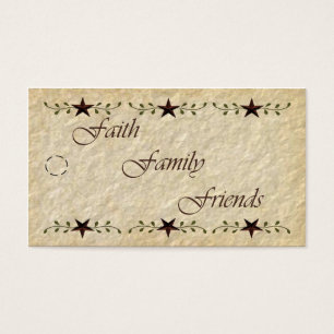 Prim Faith Family Friends Tag