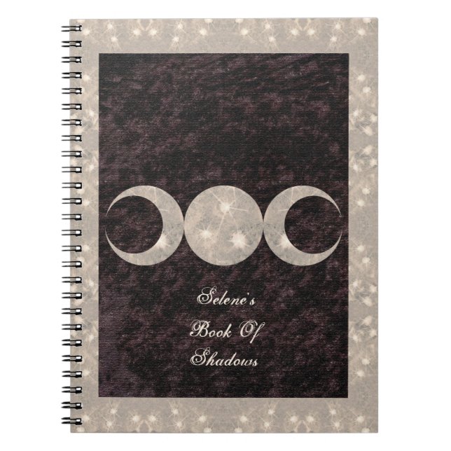 Prim Moon Design Book of Shadows BOS Grimoire Notizblock (Vorderseite)