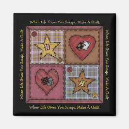 Prim Patchework Quilters Magnet