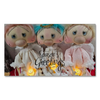 Prim Raggedy Angels Saison Grüße Magnetische Visitenkarte