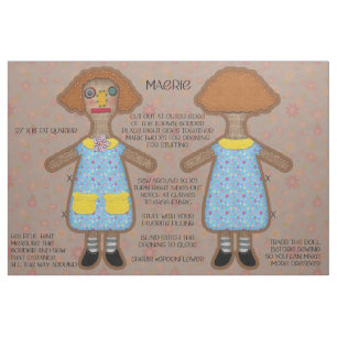 Prim Style Soft Doll Spielzeug Cut und Nähanleitun Stoff