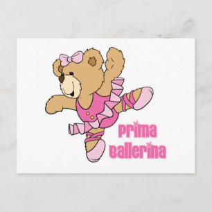 Prima Ballerina Bär Postkarte