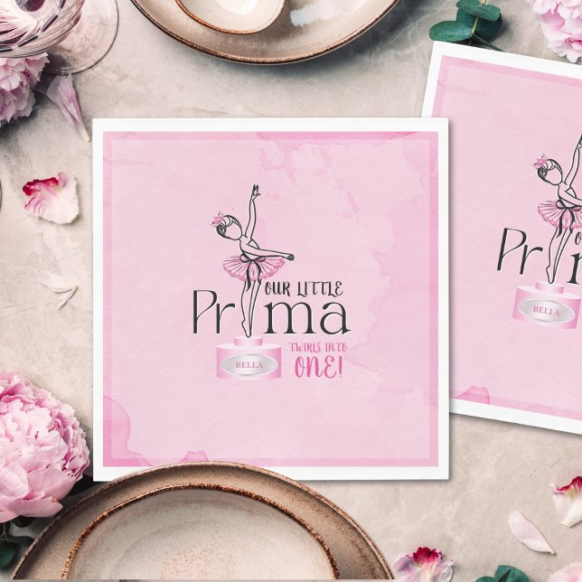 Prima Ballerina Birthday Napkin Serviette (Von Creator hochgeladen)