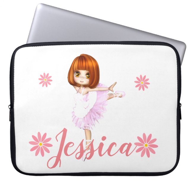Prima Ballerina Custom Laptopschutzhülle (Vorderseite)