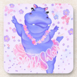 Prima Ballerina Hippo - Happy Dancer Getränkeuntersetzer