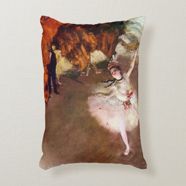 Prima Ballerina, Rosita Mauri von Edgar Degas Dekokissen (Vorderseite(Vertikal))