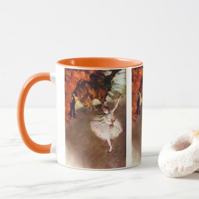 Prima Ballerina, Rosita Mauri von Edgar Degas Tasse (Mit Donut)