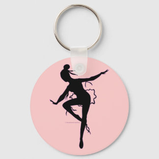 Prima Ballerina Silhouette Schlüsselanhänger