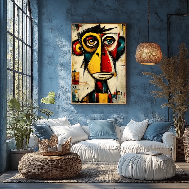 Primal Mirror Contemporary Abstract Expressionism Poster (Von Creator hochgeladen)