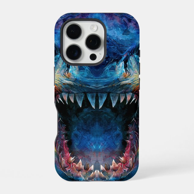     Primal Power 011 – Megalodon iPhone 16 Pro Hülle (Rückseite)
