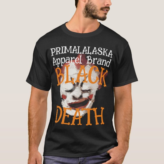 PRIMALASKA SCHWARZE TODESBRAND APPAREL T-Shirt (Vorderseite)