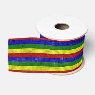 Primäre Farben WOVEN STRIPES-Grosgrain Ribbon Ripsband